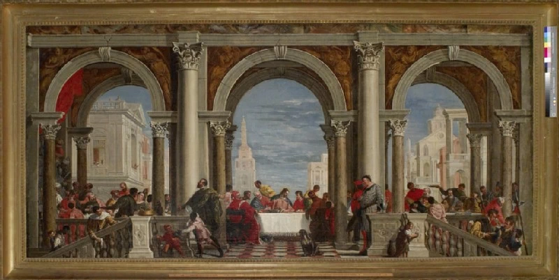 La festa in casa di Levi - Ashmolean Museum, University of Oxford, attribuito